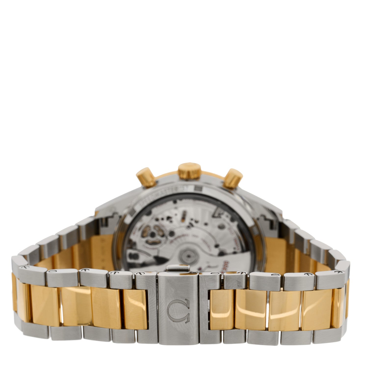 Omega Stainless Steel 18K Yellow Gold 41mm Speedmaster 57 Co-Axial Chronometer Automatic Watch Silver 331.20.42.51.02.001 3 of 5