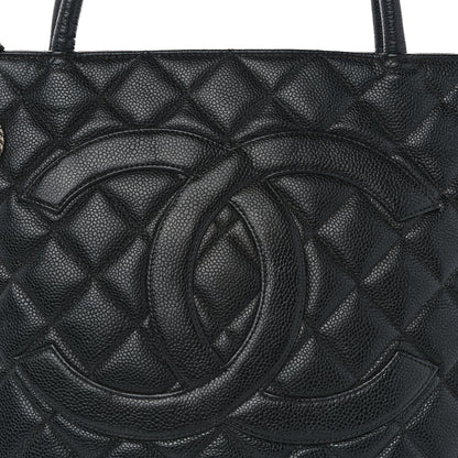 Chanel Caviar Quilted Medallion Tote Black 8 of 12