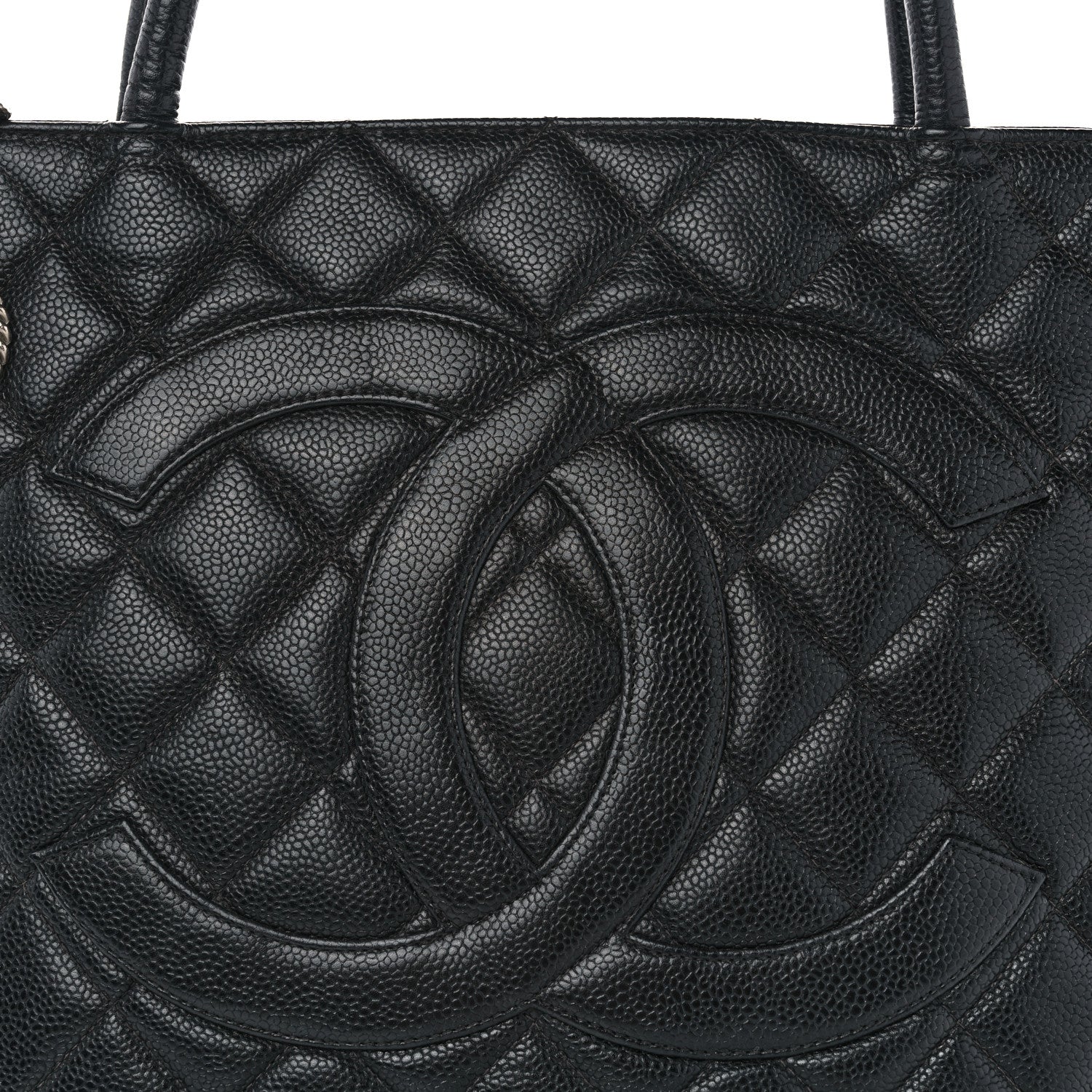 Chanel Caviar Quilted Medallion Tote Black 8 of 12