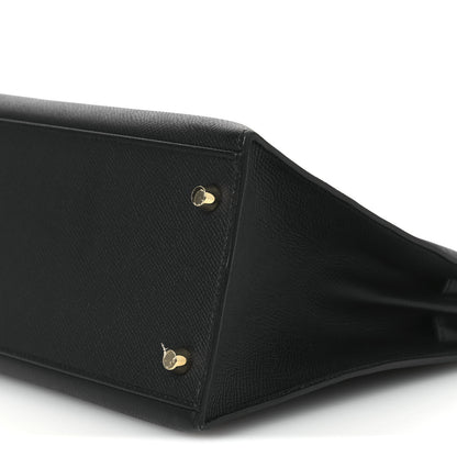 Hermes Epsom Kelly Sellier 28 Black 9 of 16