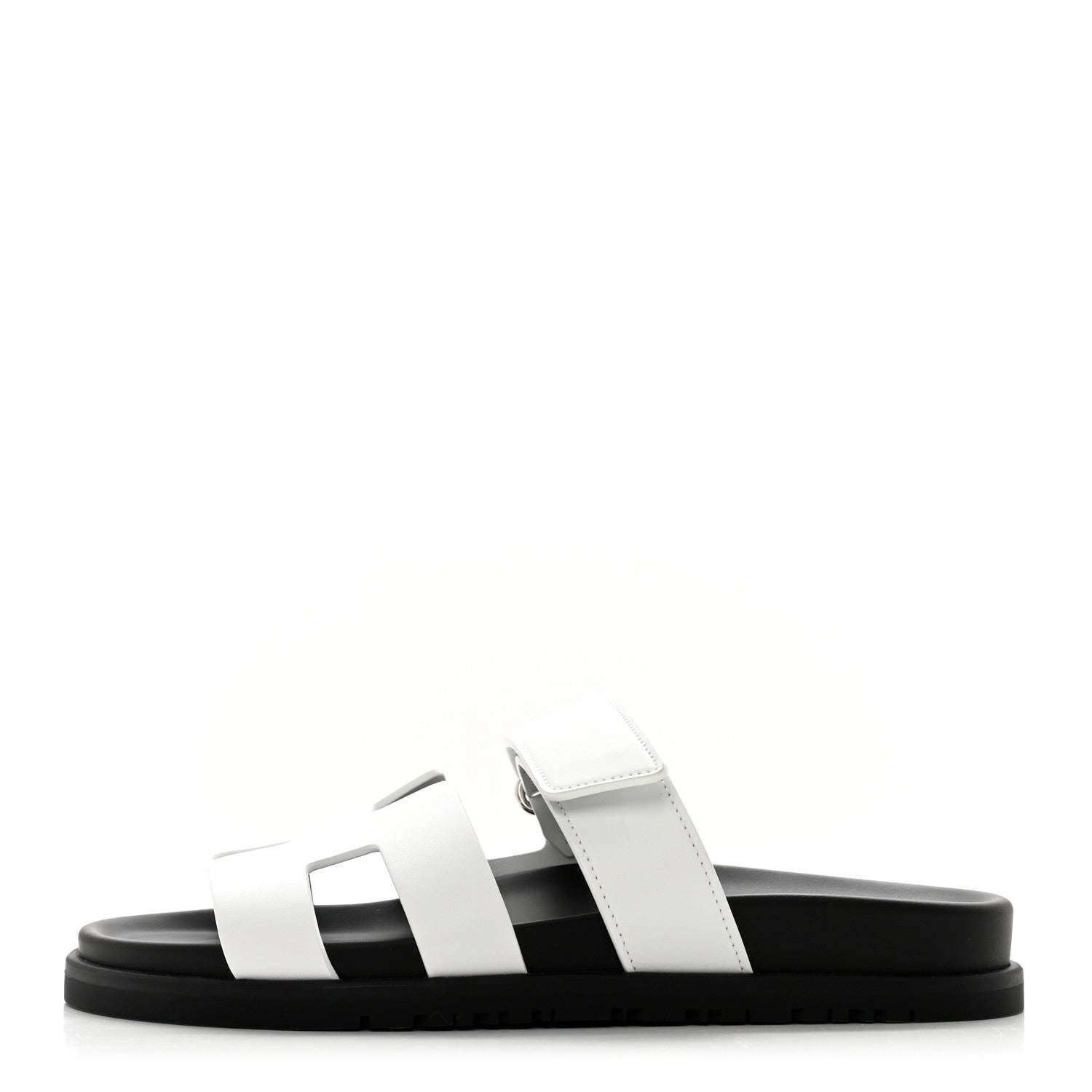 Hermes Calfskin Womens Chypre Sandals 36 White 1 of 9
