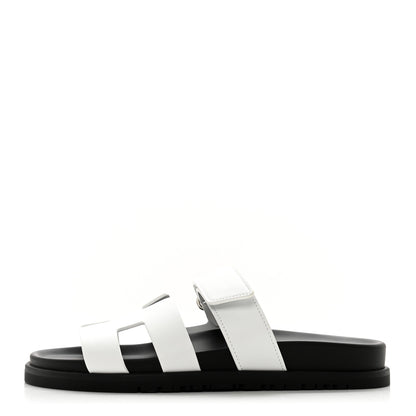 Hermes Calfskin Womens Chypre Sandals 36 White 1 of 9