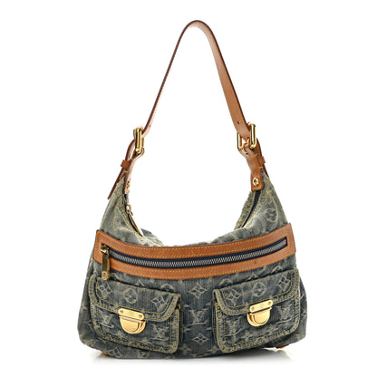 Louis Vuitton Monogram Denim Baggy PM Blue 1 of 13
