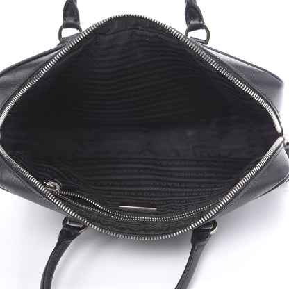Prada Saffiano Lux Bowler Black 5 of 11