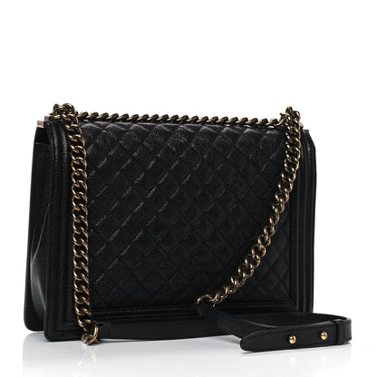 Chanel Caviar Quilted Large Boy Flap Black 2 of 10