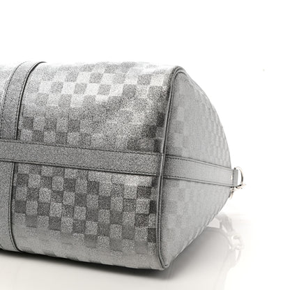 Louis Vuitton Damier Glitter Keepall Bandouliere 50 Silver 9 of 9