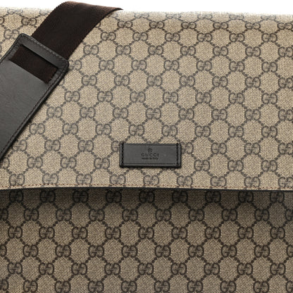 Gucci GG Plus Monogram Messenger Diaper Bag Dark Brown 9 of 16