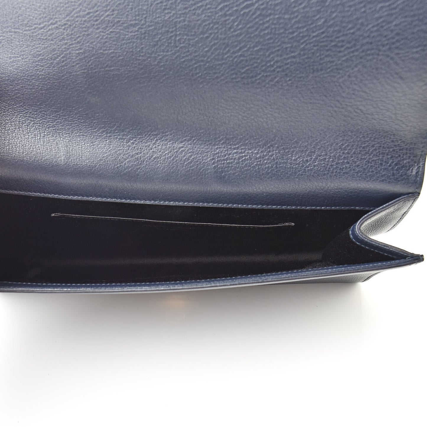 Calfskin Monogram Large Belle De Jour Clutch Navy
