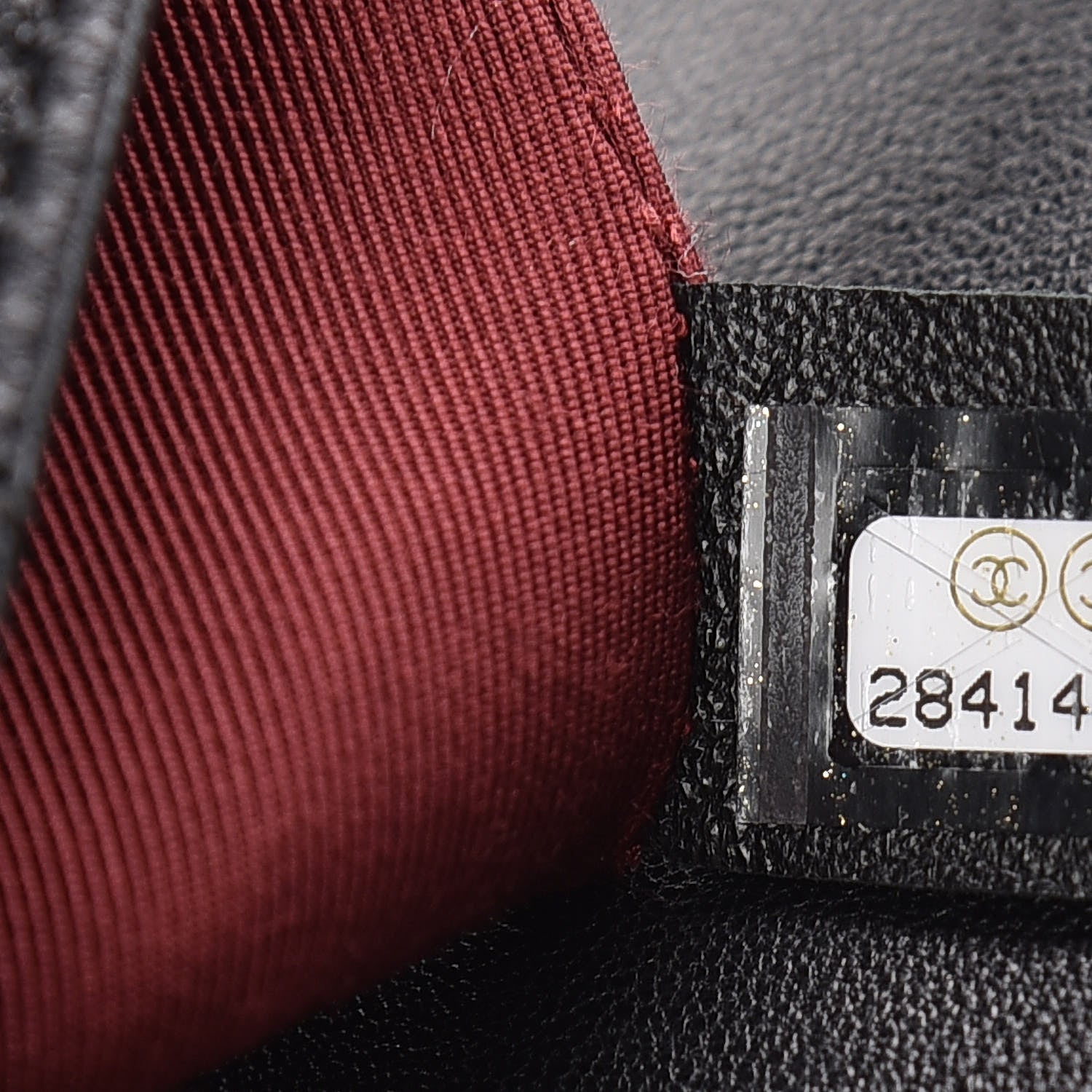 Chanel Lambskin Quilted Small Chain Infinity Top Handle Flap Black 9 of 10