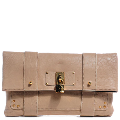 Marc Jacobs Leather Large Eugenie Clutch Sand 1 of 10