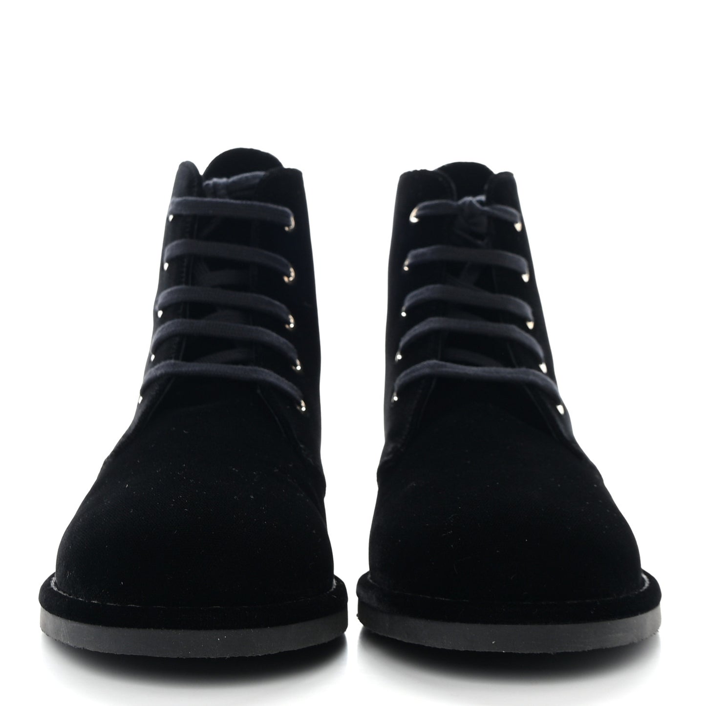 Velvet CC Lace Up Boots 40.5 Black
