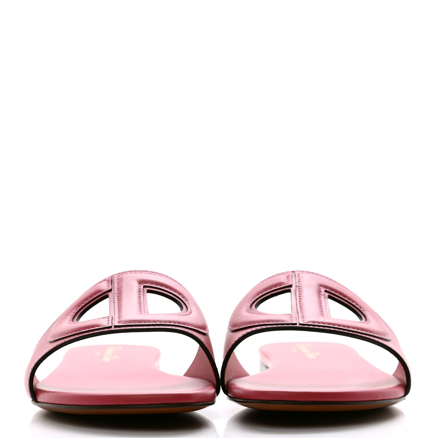 Calfskin D-Club Mule Sandal 38.5 Strawberry