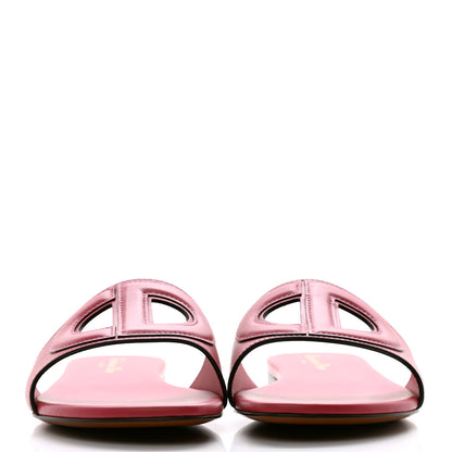 Christian Dior Calfskin D-Club Mule Sandal 38.5 Strawberry 3 of 10
