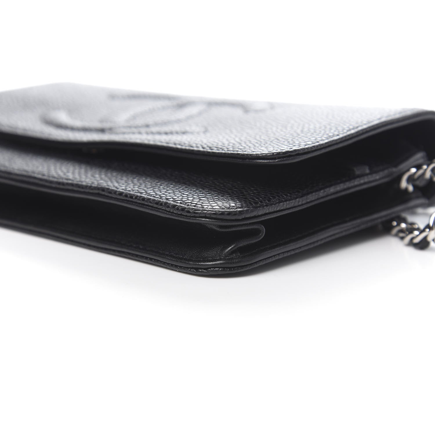Chanel Caviar Timeless CC Wallet On Chain WOC Black 10 of 11