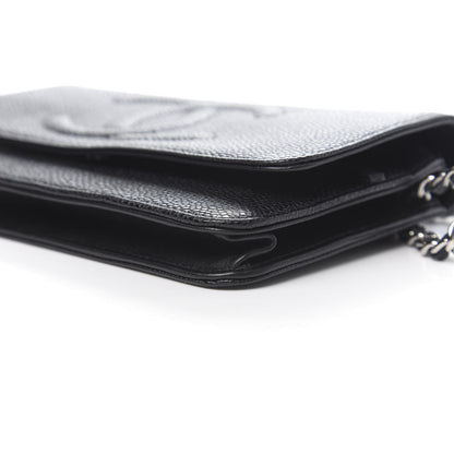 Chanel Caviar Timeless CC Wallet On Chain WOC Black 10 of 11