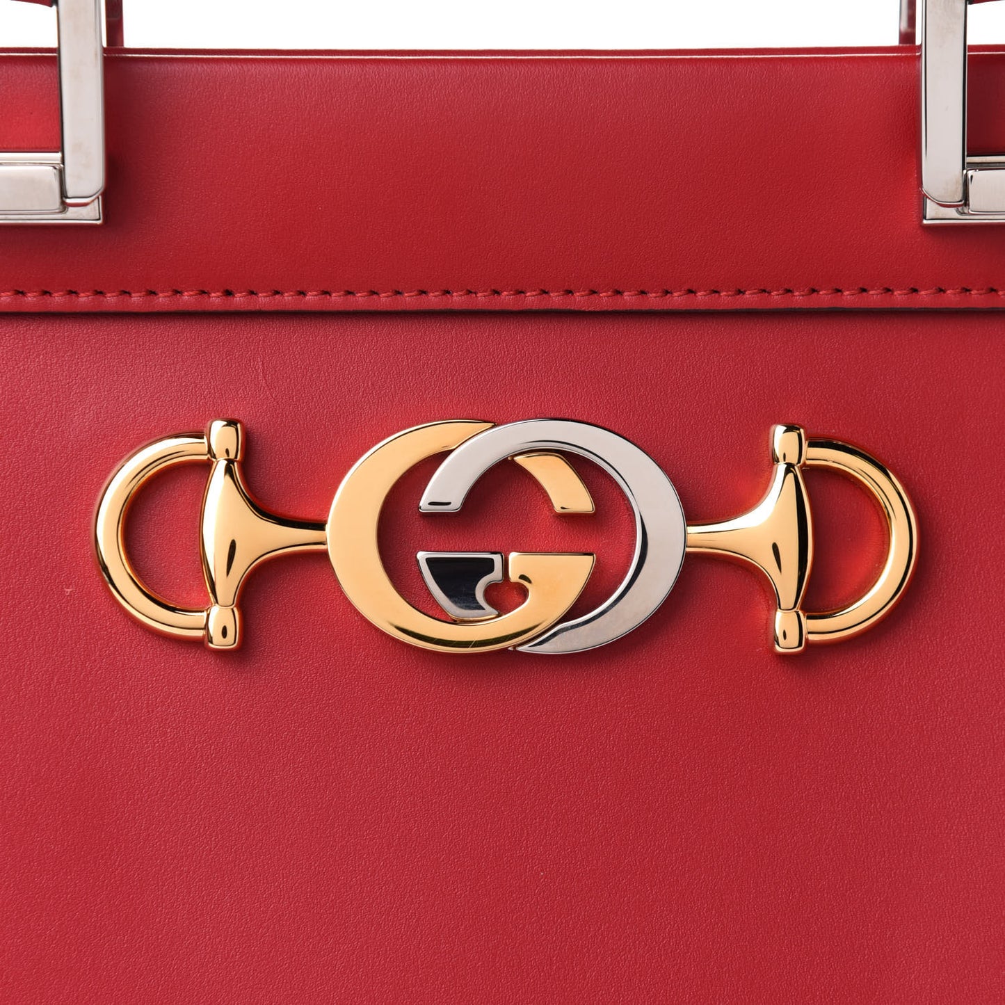 Shibuya Calfskin Medium Zumi Top Handle Bag Hibiscus Red