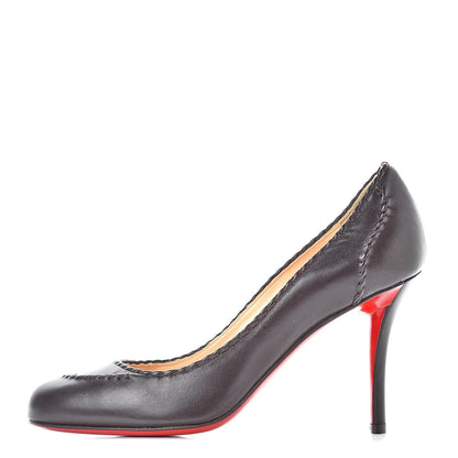 Christian Louboutin Nappa Marpelissimo Twisted 85 Pumps 36 Dark Brown 1 of 8