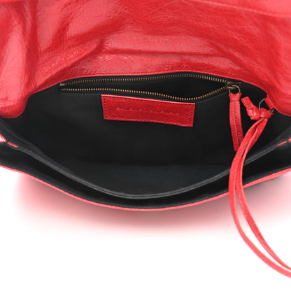 Balenciaga Agneau Classic Hardware Envelope Clutch Rouge Cardinal 6 of 11