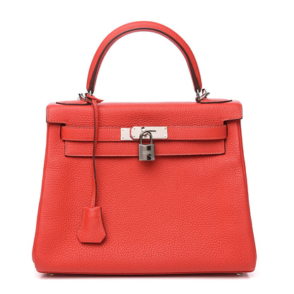 Hermes Togo Kelly Retourne 28 Geranium 1 of 8