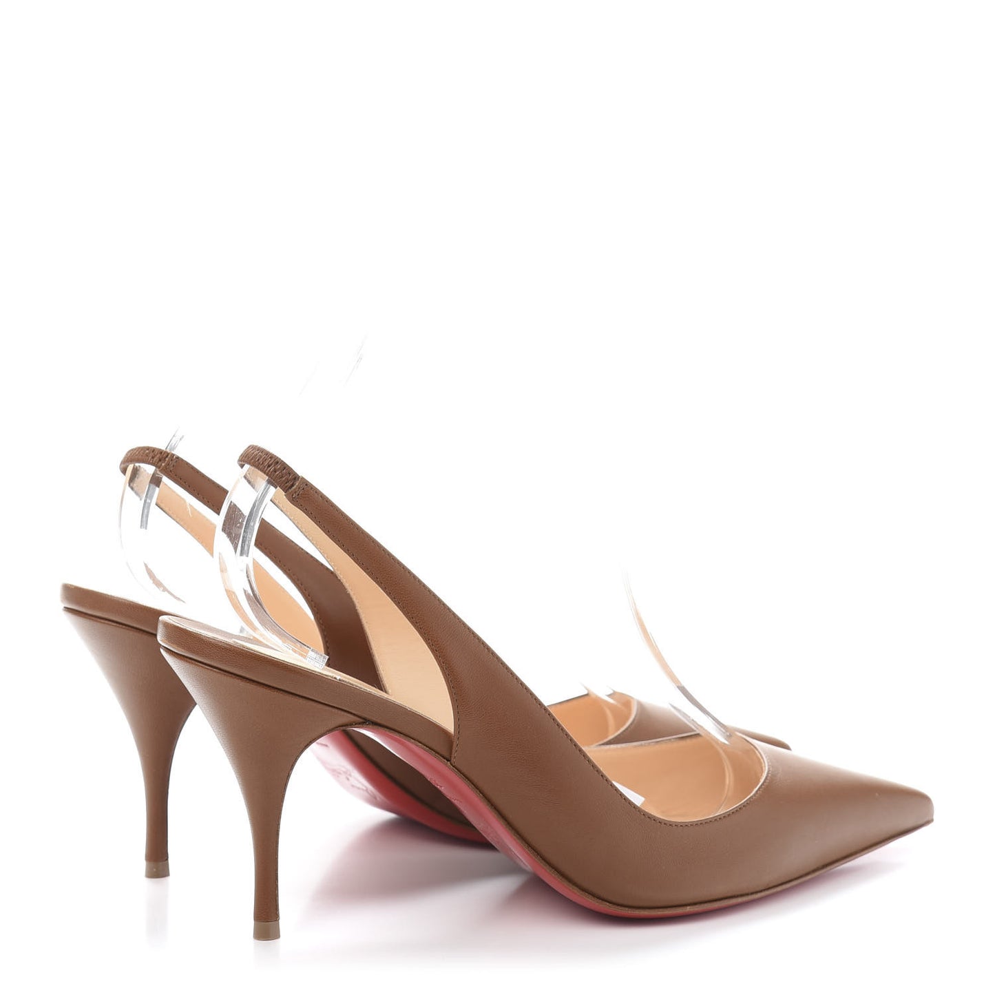 Nappa Clare Sling 80 Pumps 39.5 Cuoio