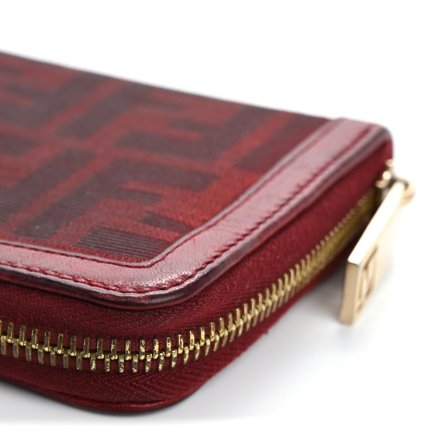 Zucca Zip Around Wallet Red