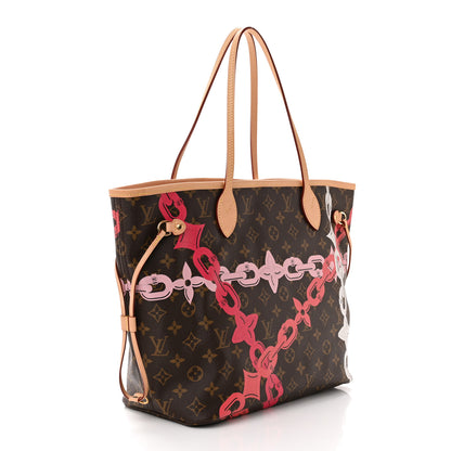 Louis Vuitton Monogram Bay Neverfull MM Rose Ballerine Poppy 4 of 11