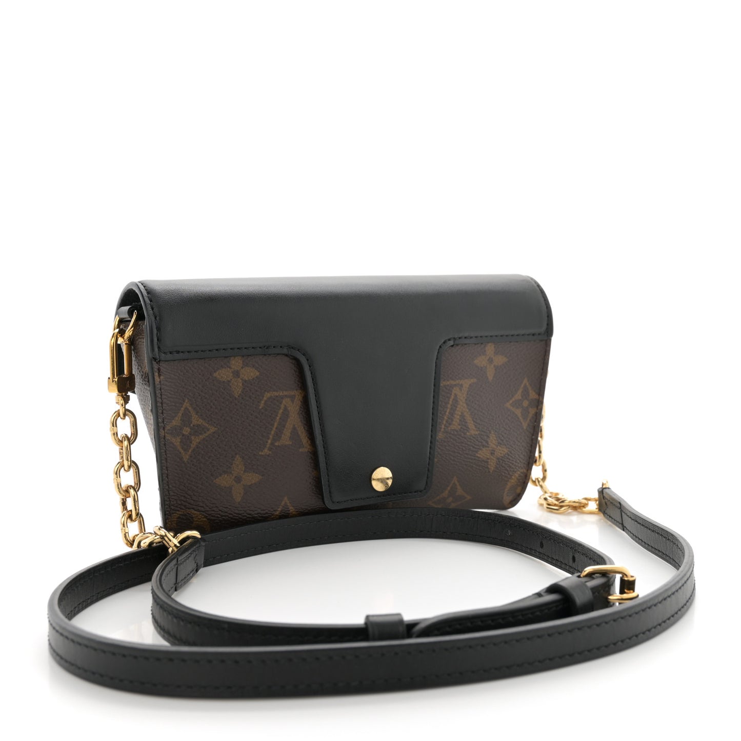 Monogram Padlock On Strap Black