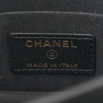 Chanel Lambskin Quilted Mini Camellia Bow Wallet On Chain WOC Black 6 of 11