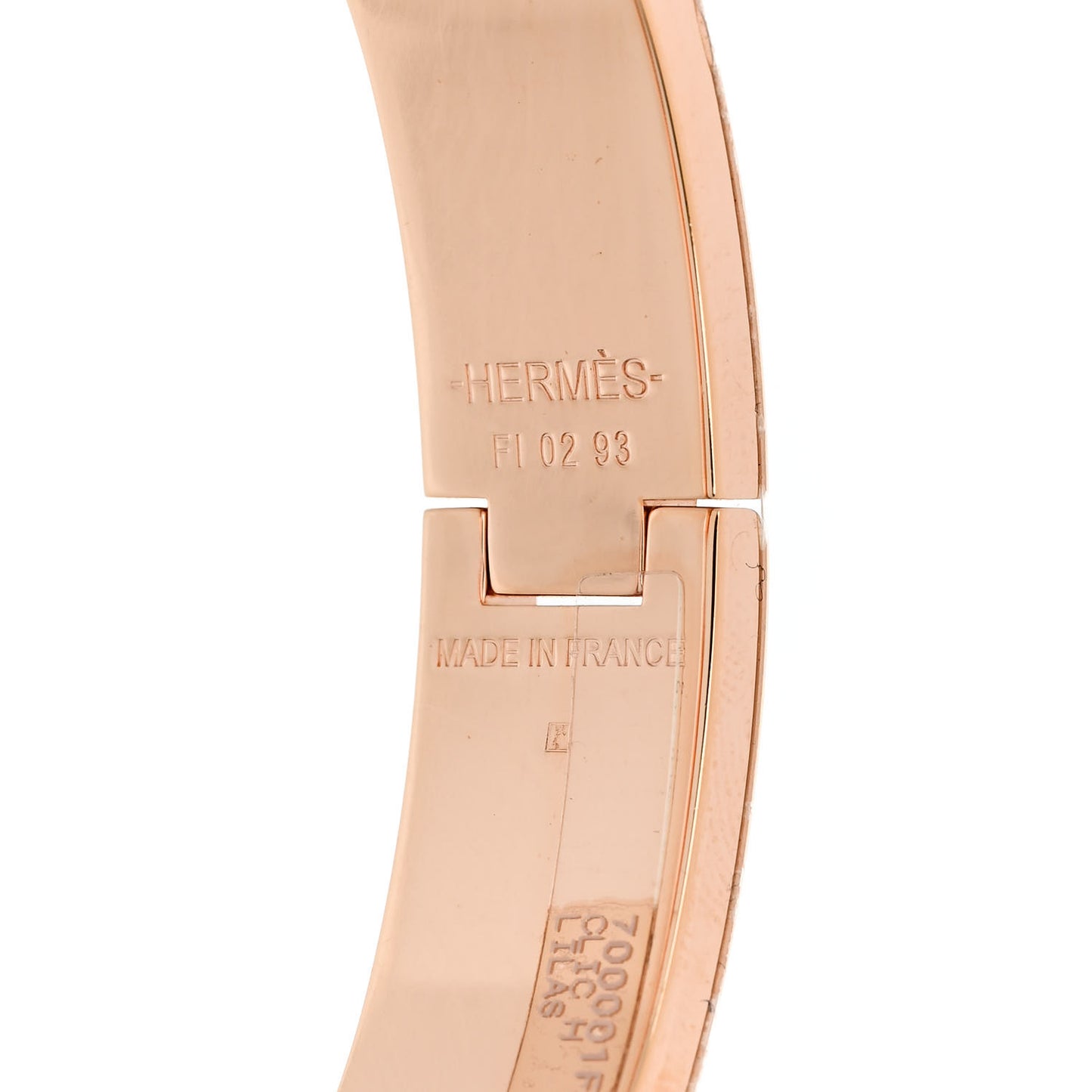 Enamel Narrow Clic Clac H Bracelet PM Lilas