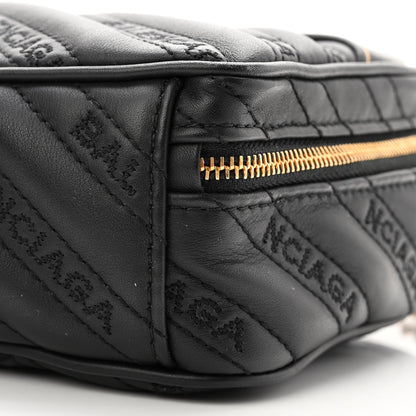 Balenciaga Calfskin Logo Matelasse Chain Strap Blanket Reporter XS Black 10 of 10