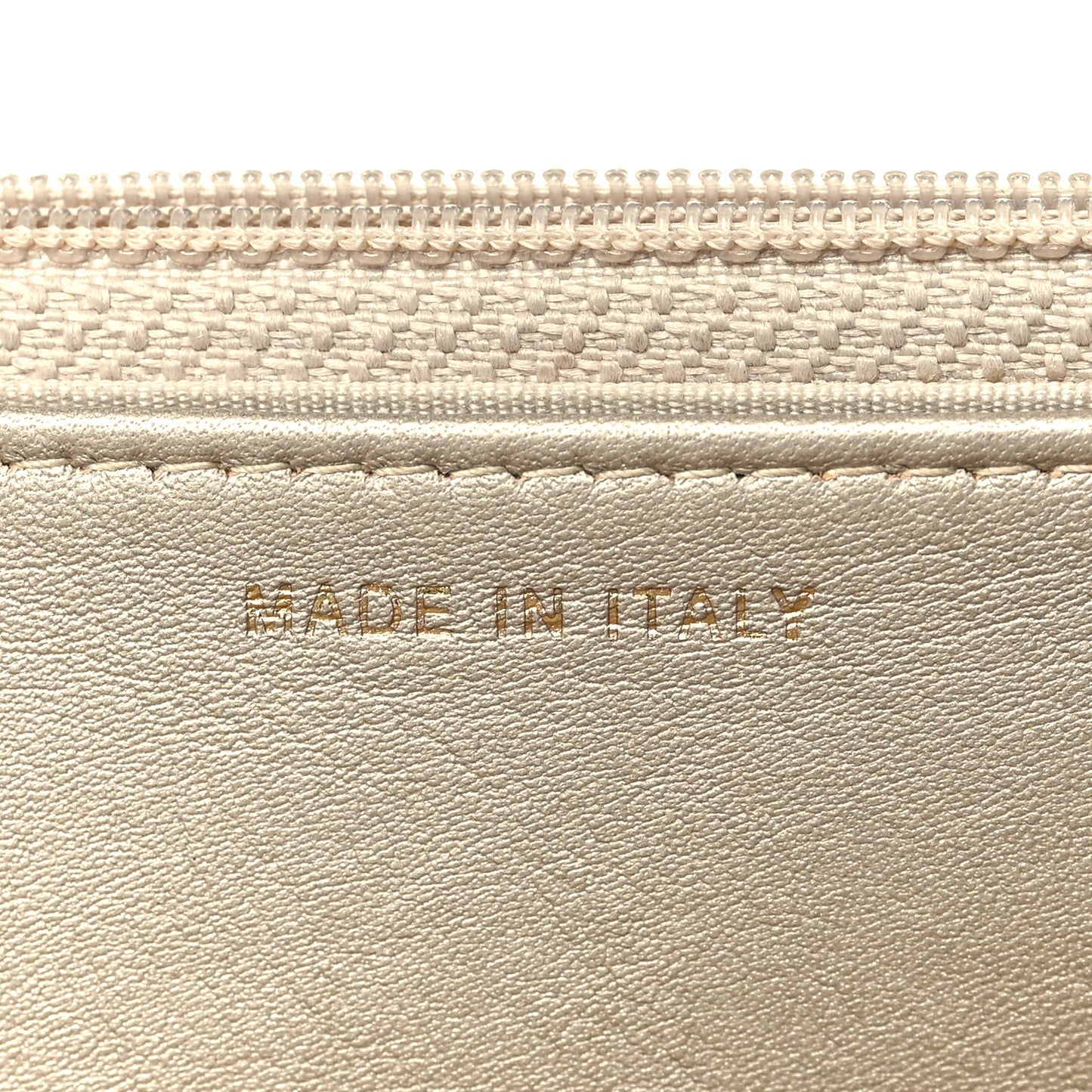 Metallic Python Boy Wallet on Chain WOC Gold Multicolor