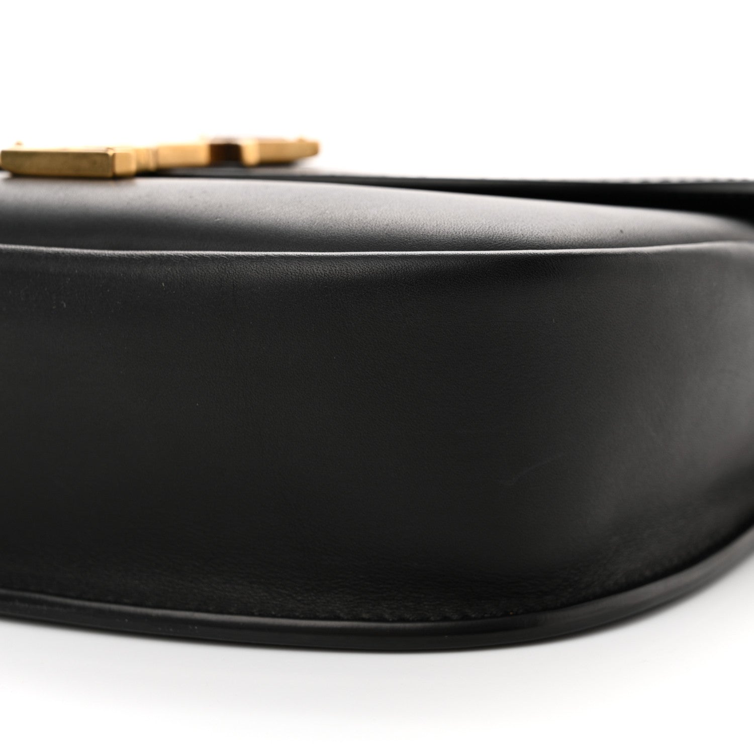 Saint Laurent Smooth Calfskin Monogram Medium Kaia Satchel Black 10 of 11