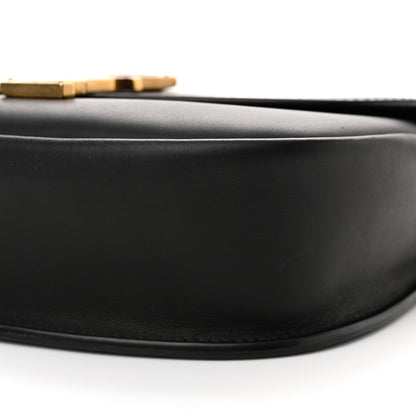 Saint Laurent Smooth Calfskin Monogram Medium Kaia Satchel Black 10 of 11
