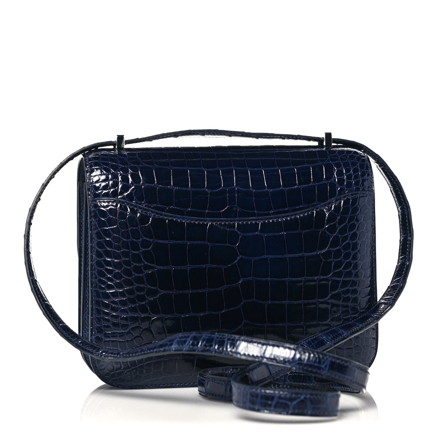 Shiny Alligator Lizard Constance 18 Bleu Marine Ombre