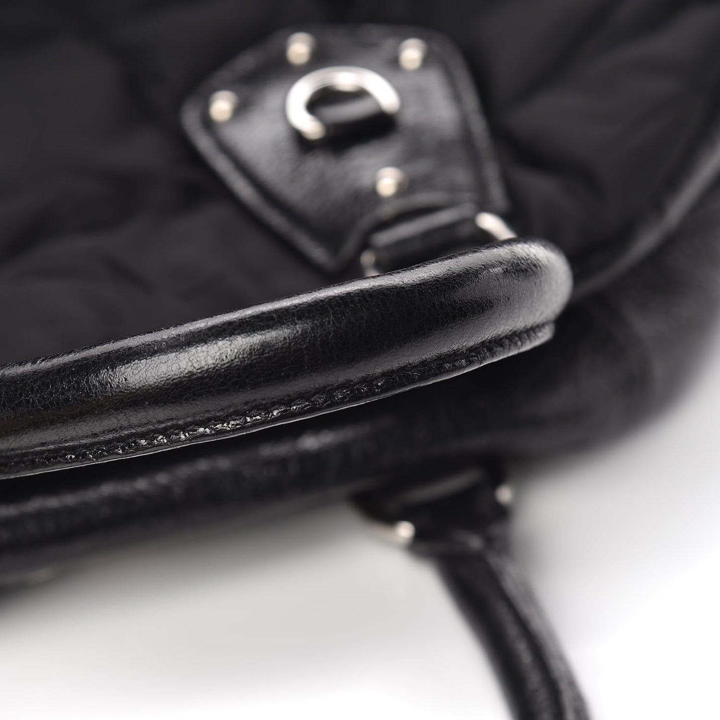 Tessuto Nylon Cervo Lux Dome Satchel Black