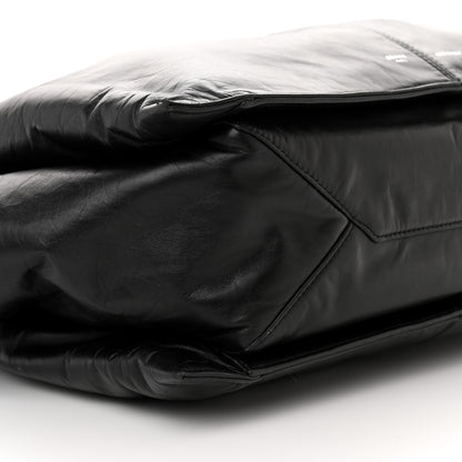 Celine Paperweight Calfskin Medium Tri-Fold Bag Black 10 of 11