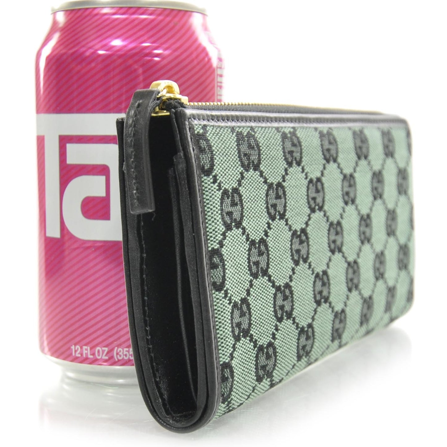 Monogram Zip Around Wallet Green