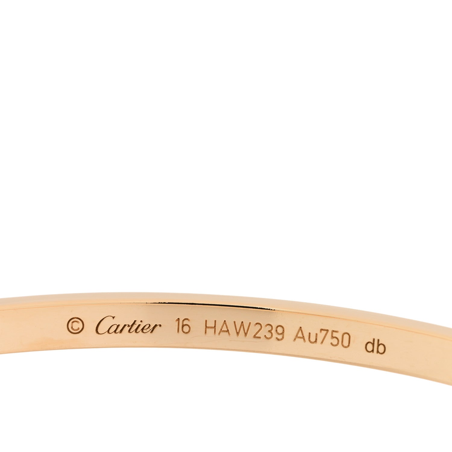 Cartier 18K Yellow Gold Small LOVE Bracelet 16 3 of 5