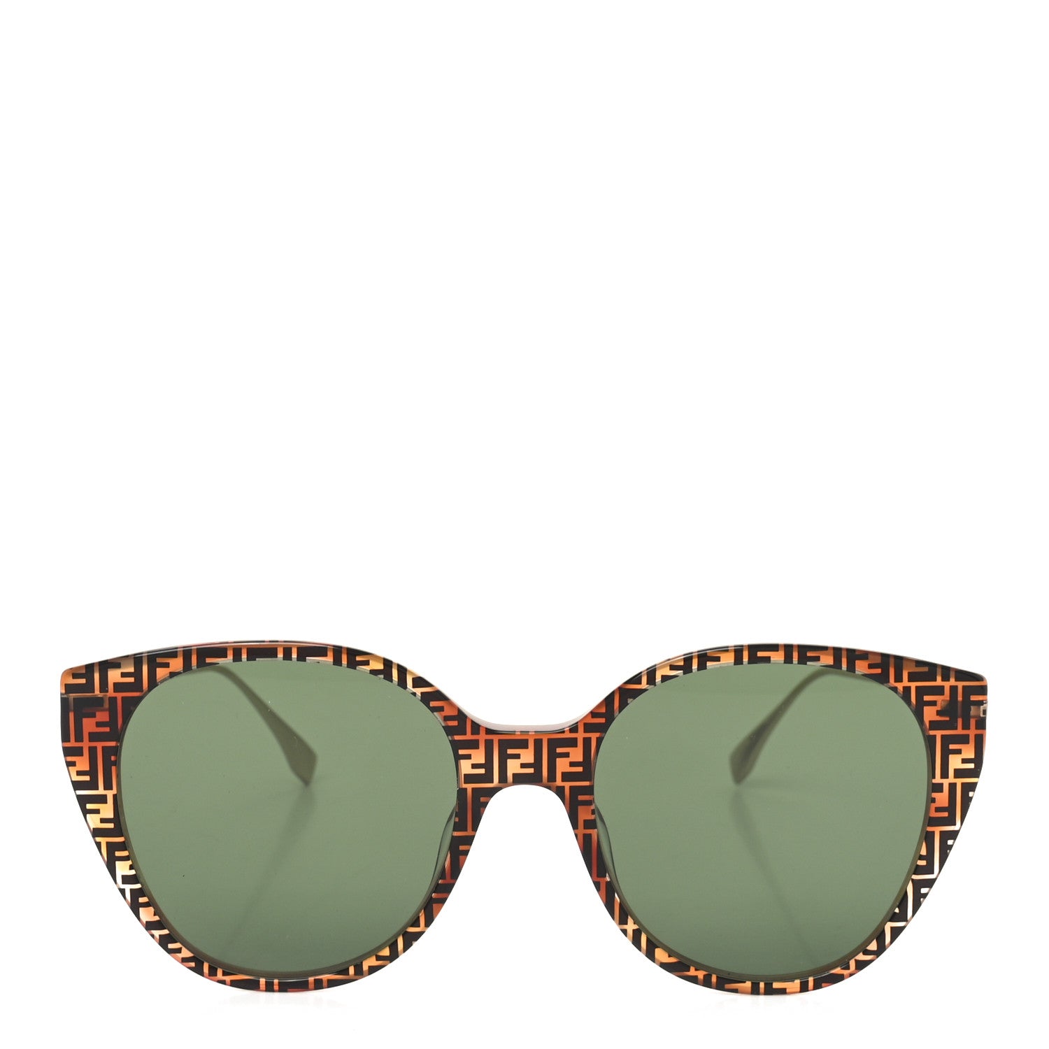 Fendi Metal Cat Eye Sunglasses FF400471 Gold Brown 2 of 7
