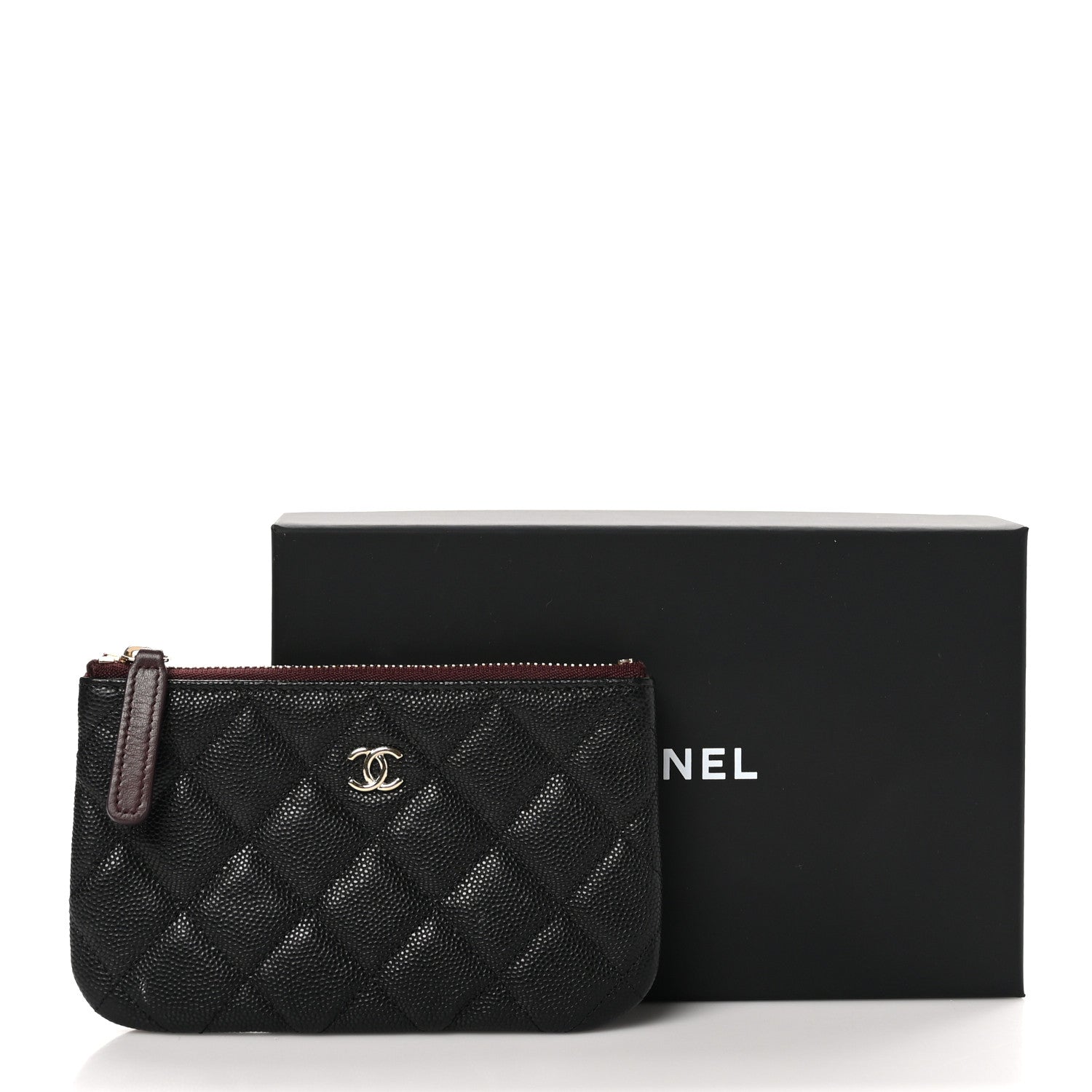 Chanel Caviar Quilted Small Cosmetic Case Black 9 of 9