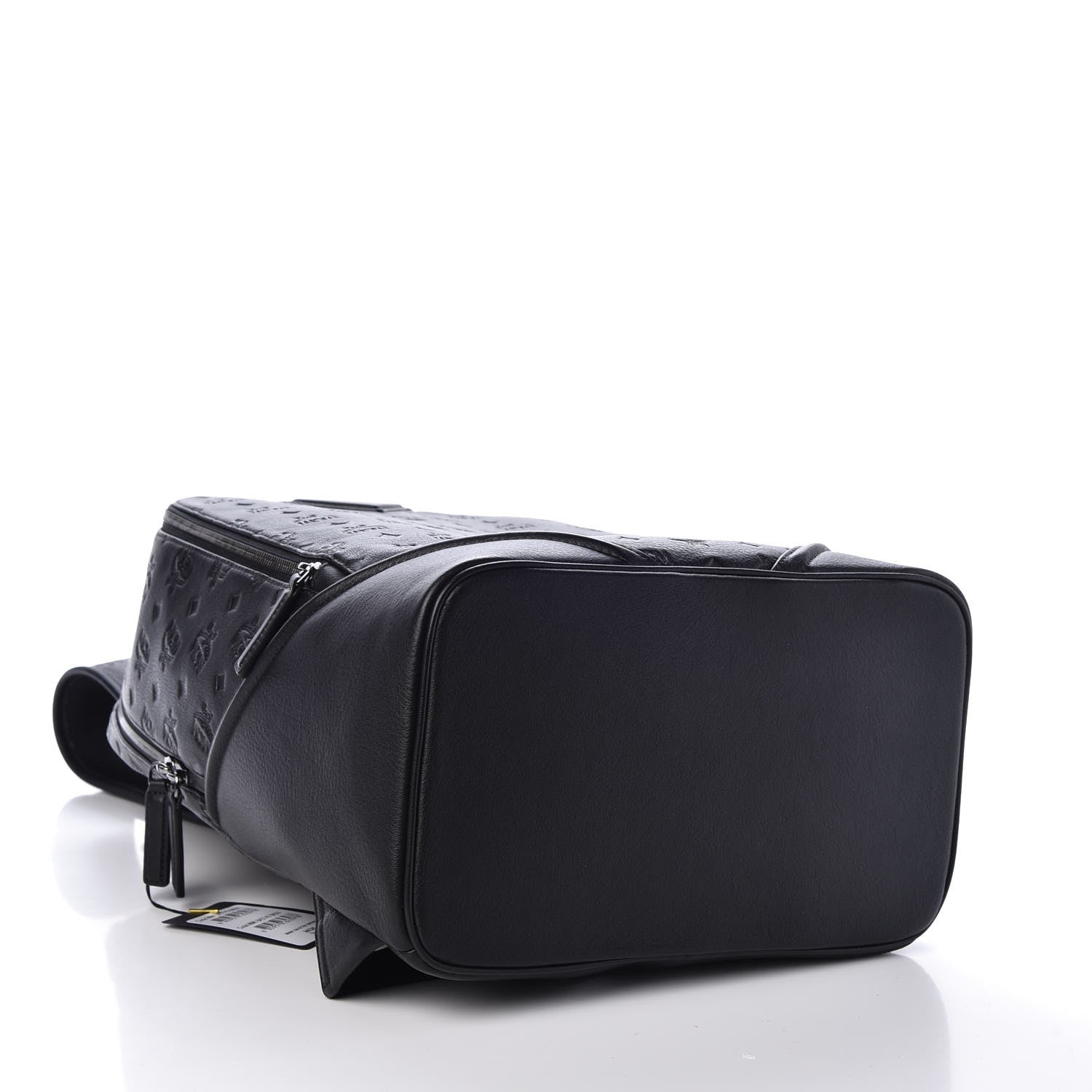 MCM Calfskin Ottomar Monogram Duke Backpack Black 4 of 6