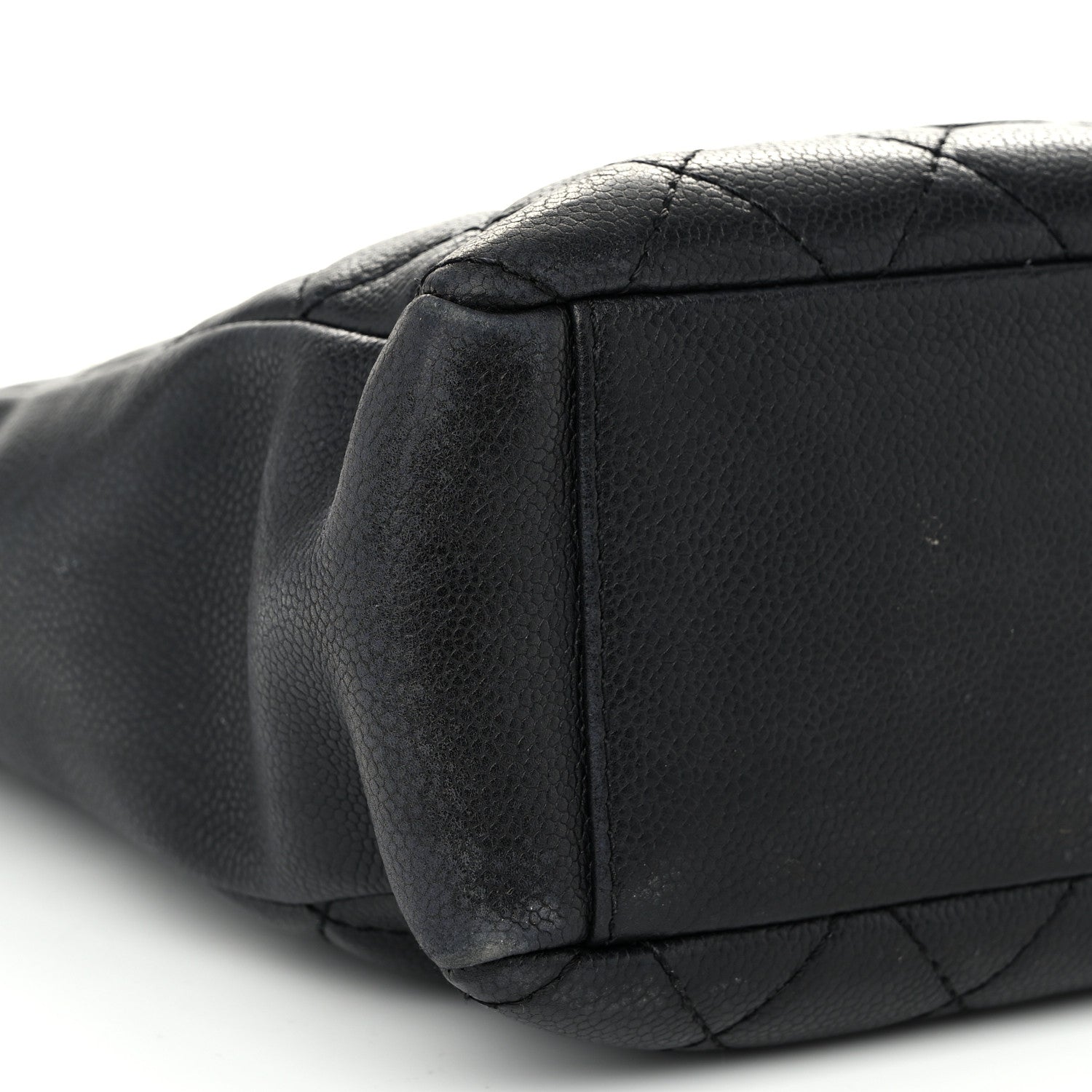 Chanel Caviar Quilted Petit Shopping Tote PST Black 9 of 11