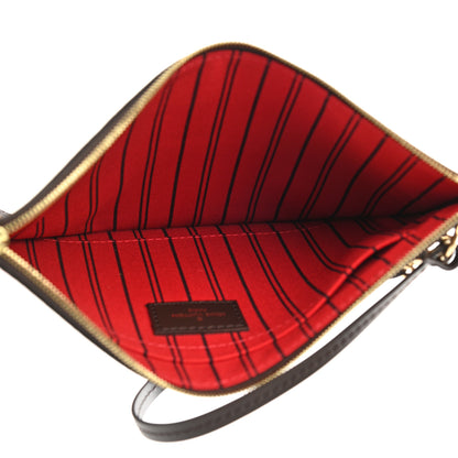 Louis Vuitton Damier Ebene Neverfull MM GM Pochette 4 of 5