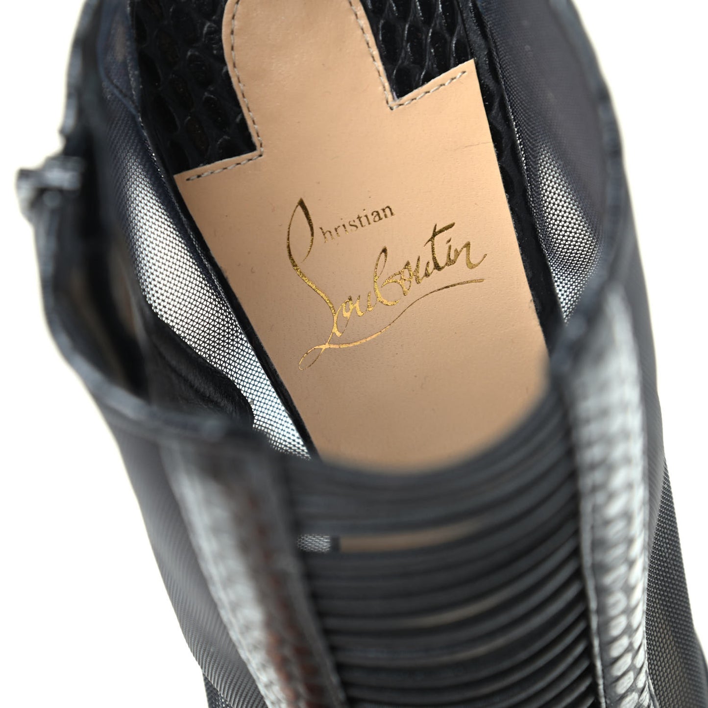 Calfskin Jurassic Rete Trouble 100 Booties 37 Black