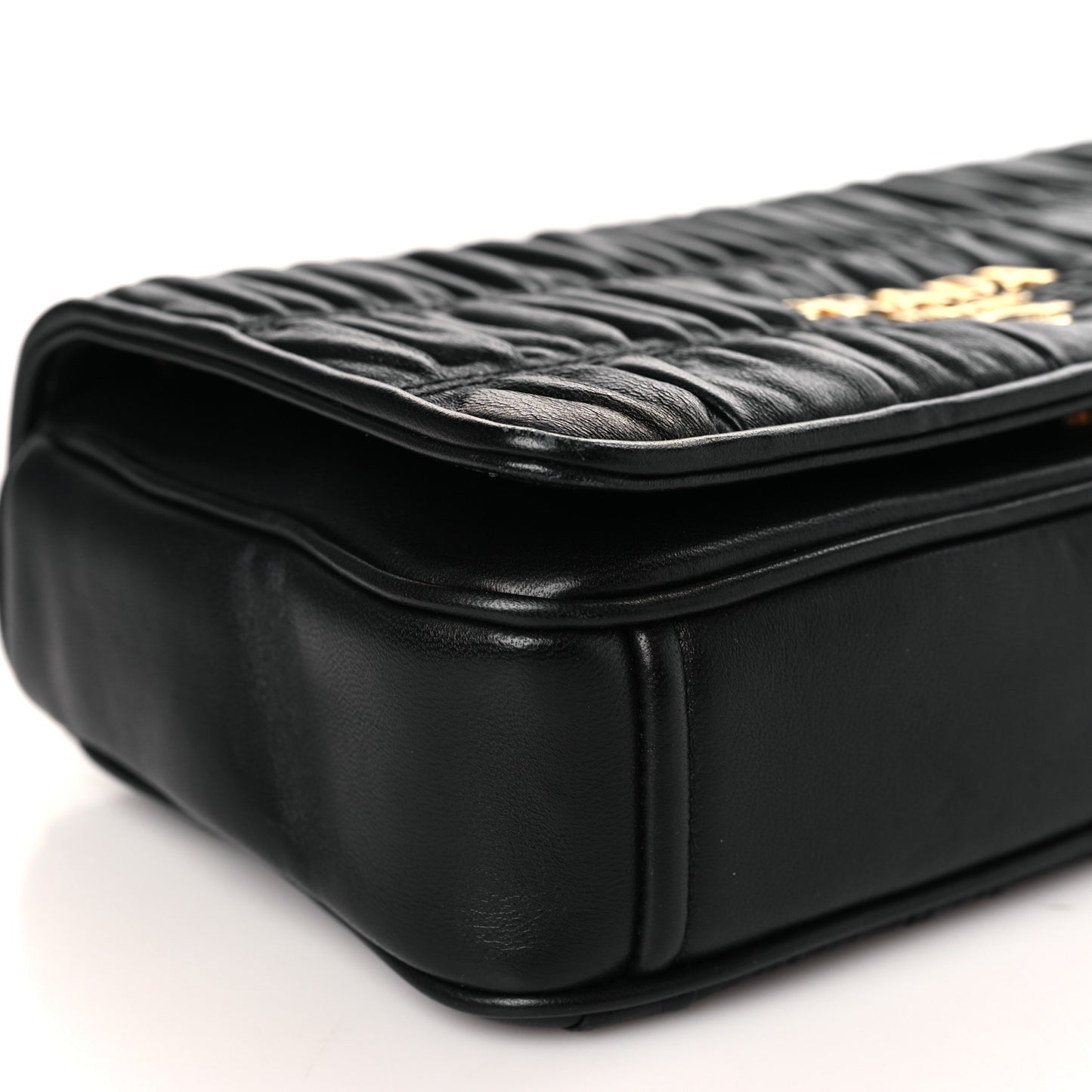 Nappa Gaufre Flap Black