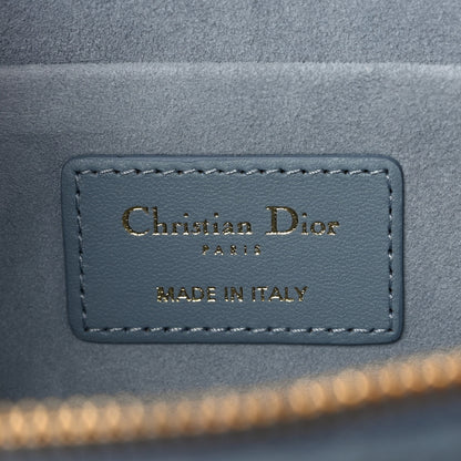 Christian Dior Lambskin Cannage Small Diortravel Vanity Case Cloud Blue 6 of 8