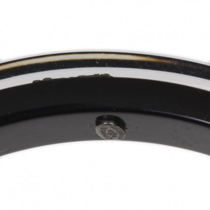Chanel Resin Crystal Baguette Bracelet Black 11P 6 of 6