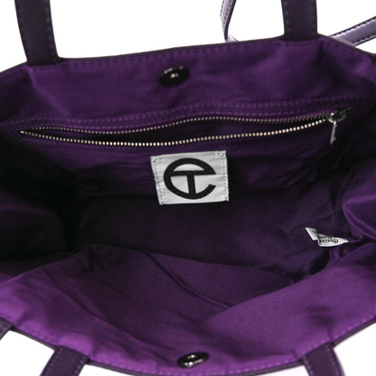 Telfar Vegan Leather Medium Shopping Bag Eggplant 5 of 10