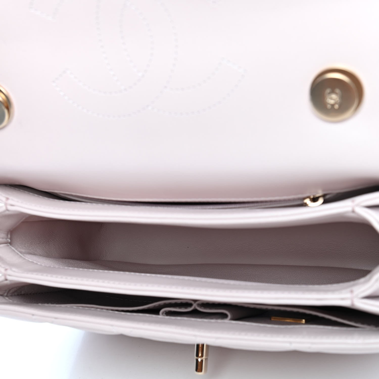 Chanel Lambskin Quilted Small Trendy CC Flap Dual Handle Bag Light Purple 4 of 6