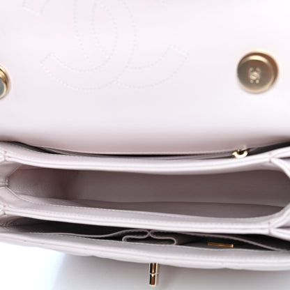 Chanel Lambskin Quilted Small Trendy CC Flap Dual Handle Bag Light Purple 4 of 6